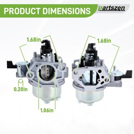 partszen 212cc Carburetor Fit for Predator 212cc 196cc 224cc Coleman CT200U BT200X for Honda GX160 GX200 Carburetor Mini Bike Water Pump Pressure Washers