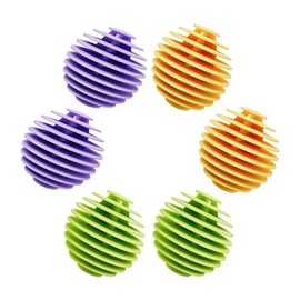 Kearning 6 Pack Laundry Balls Reusable Dryer Balls Deeper Cleaning Fabric Softener Reduce Tangles Wrinkle Release Fluff Laundry Ball for Washing Machine Pet Ball