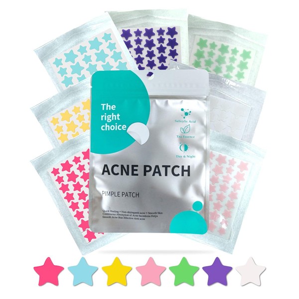 BPTRKOM 280 Hydrokolloid-Akne-Patches - Unsichtbare Pickel-Pflaster für Tag & Nacht