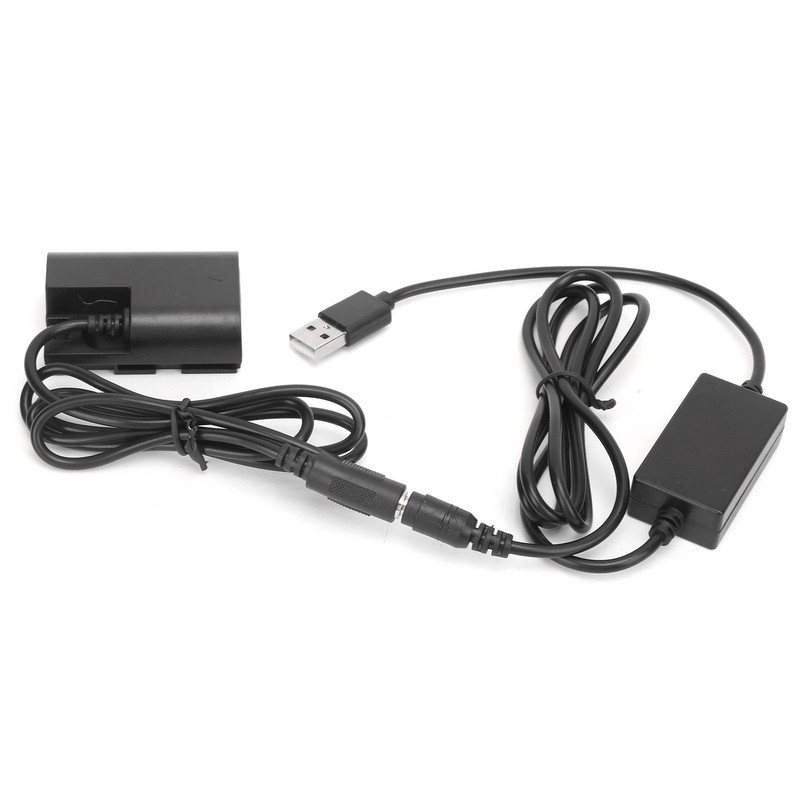 LPE6 Dummy Battery DC Coupler Power Adapter with USB Drive