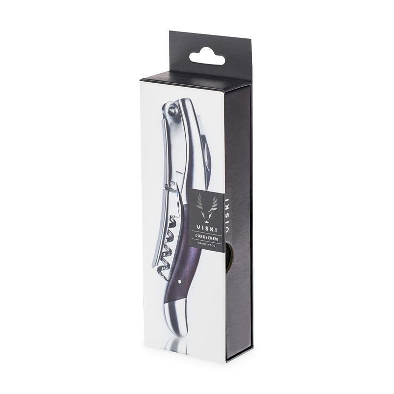Viski Admiral Oversized Double Hinged Waiters Corkscrew Wine Opener with