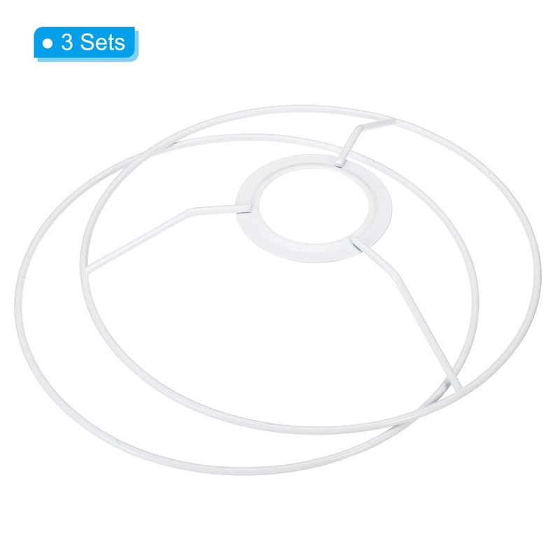 PATIKIL 7 Inch E26 E27 Lamp Shade Ring Frame with