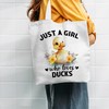 WAITPI Duck Canvas Tote Bag Gifts for Women Duck Lovers