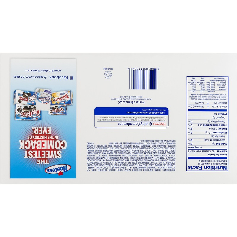 Hostess, "The Sweetest Comeback in History", Various Styles and Flavors,