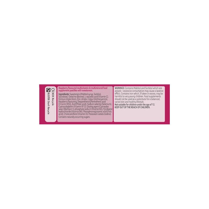 Bassetts Pregnancy Multivitamins & Multiminerals Raspberry 30 Gummies