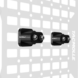 TACMOLLE 2-Pack Mounting Brackets Base for MOLLE Panel, MOLLE Accessories Adapter Mount for Fire Extinguisher Mount Gun Rack Gas Can Holder