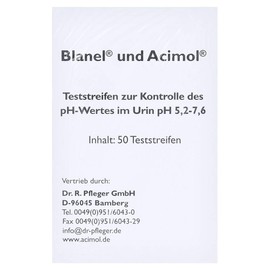 TESTSTREIFENHEFT For determination of urine pH value, pack of 50