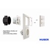 Huber Motion 180° Motion Detector, White, Recessed, Flush-Mounted, Energy-Efficient