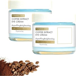 Caffeine Eye Cream for Dark Circles, Puffiness & Puffy Bags - Under Eye Serum with Caffeine, Niacinamide, Hyaluronic Acid(2PCS)