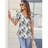 Zeagoo Casual Dressy Tunic Tops for Women Button Down Love