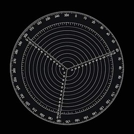 Chiloskit 200 mm / 300 mm Centre Finder Tool Woodworking Compass for Wood Turner Bowls Lathe Clear Acrylic Drawing Circles Diameter (Large 30 cm)