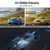 AUTODIAG D1 Dashcam para auto,4K Frontal,Trasera 1080P Cámara para Carro,WiFi,Soporta