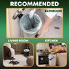 5L Bin Liners 40 Count Dustbin Waste Bags For Round,