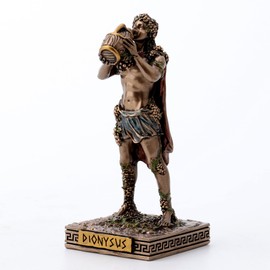 Veronese Design 3 3/8 Dionysus Greek God of Wine Resin Miniature Figurine Hand Painted Bronze Finish