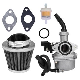 Hoypeyfiy PZ19 ATV Carburettor Replacement for 50cc 70cc 80cc 90cc 110cc 125cc Dirt Pit Bike Scooter Moped Taotao Go Karts Carburetor Replacement for Honda CRF with Air Filter