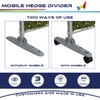 Windscreen4less Mobile Privacy Fence Hedge Divider with Wheels Movable Backdrops