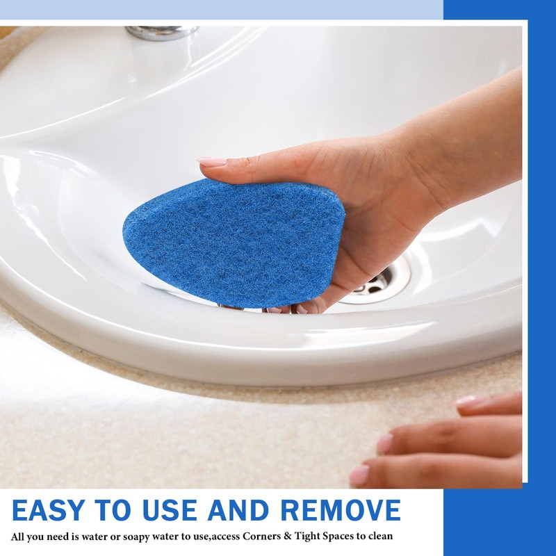 Baderke 4 Pcs Tub Tile Scrubber Cleaning Brush Pads (Without