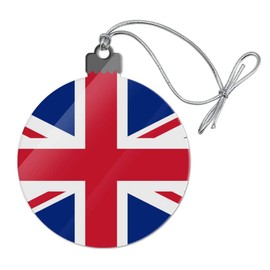 GRAPHICS & MORE United Kingdom Great Britain Union Jack Country Flag Acrylic Christmas Tree Holiday Ornament