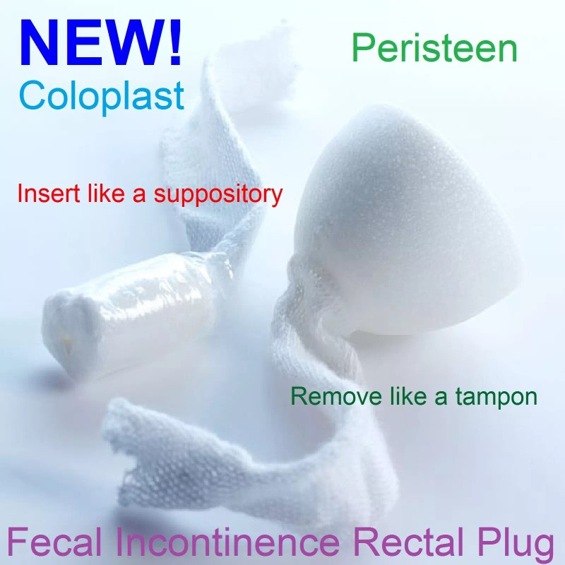 Coloplast (2) Small ENEMA PLUGS Coloplast Peristeen Fecal Incontinence Foam