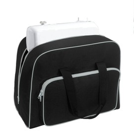 Haroranax Sewing Machine Carrying Case - Portable Storage Organizer for Tools Threads & Scissors | Durable Travel-Friendly Design for Home Sewing Projects & Craft Storage (Deep grey)