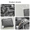 Tufted Ruffle Duvet Cover Set King Size, 3 Pieces Vintage