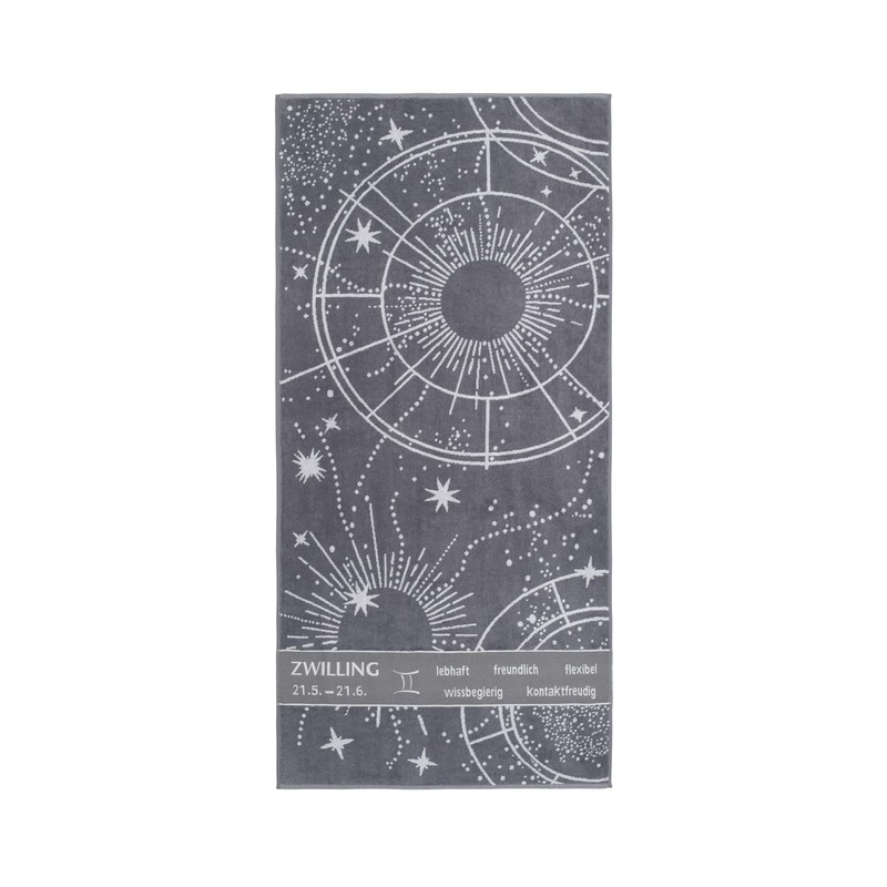 Gözze - Fluffy Sauna Towel with Zodiac Star Sign Design,