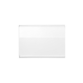 QWORK Pack of 40 Acrylic Label Holders, Small Name Card Holder, Business Card Display for Office, Schools, Shop, Shopping Malls (6 x 4 cm)