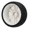 2PCS RC Racing Tire Plastic Wheel Hub and Rubber Tire