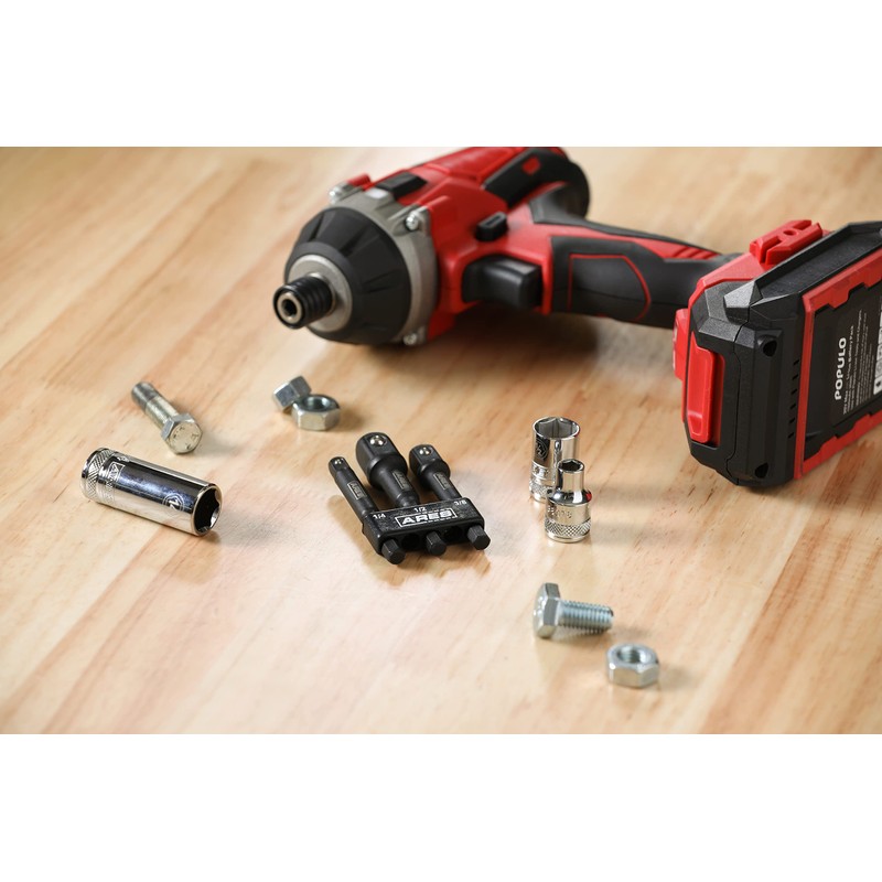 ARES 22022-3" Impact Grade Socket Adapter Set - Turns Impact