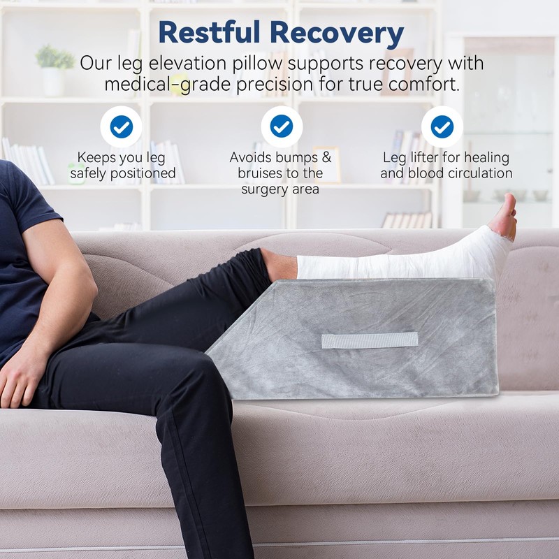 Leg Elevation Pillows Small Size for Petite Individual After Surgery,