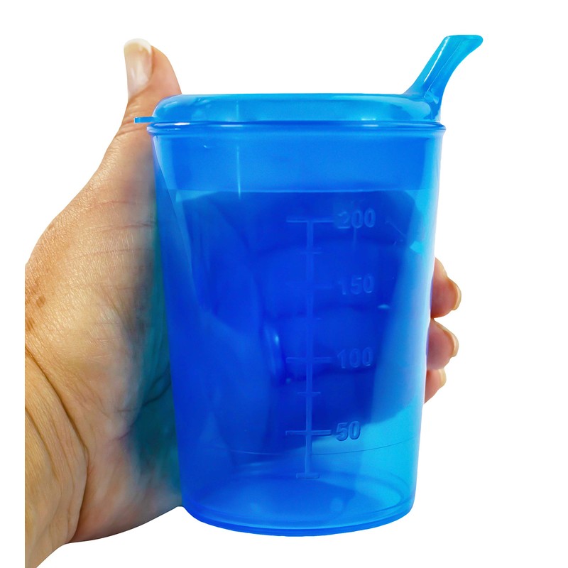 Medi-Inn+ Sippy Cup Drinking Cup 250 ml (Colour: Blue, Opening: