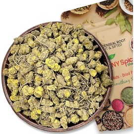 NY Spice Shop Goldenseal Root Herb Cut & Sifted - 4 Ounce Hydrastis Canadensis - Natural Cut & Sifted Herbal Supplement Wild Crafted Goldenseal - Sourced from Golden Seal Root