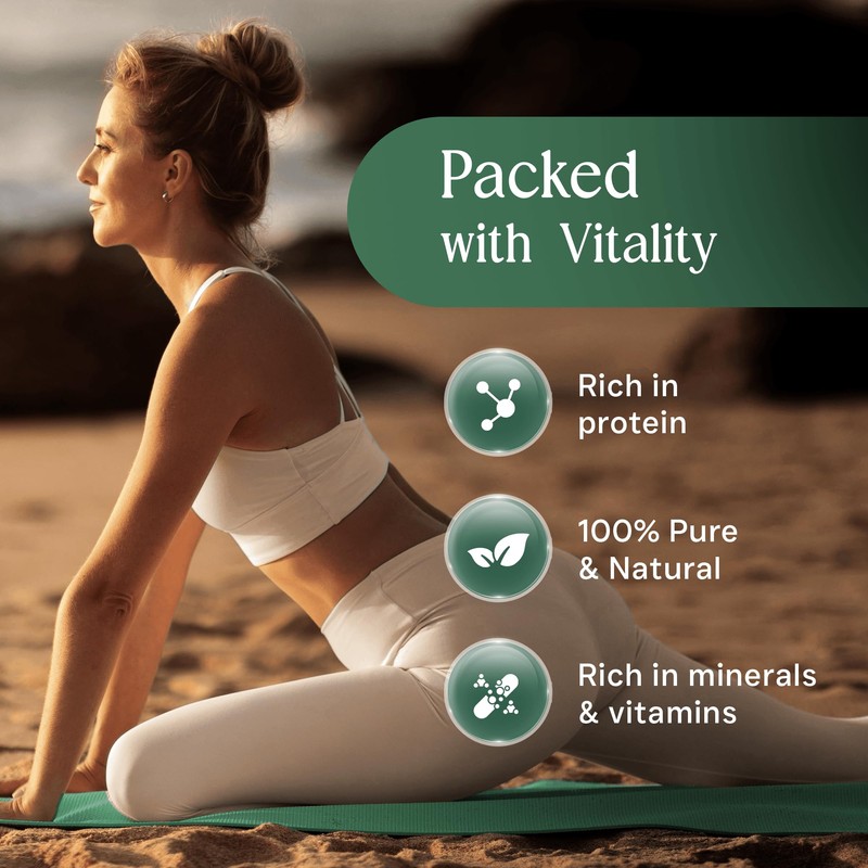 Noop Spirulina & Chlorella Superfood, 60 Capsules, Vegan and Third