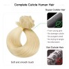 Suyya Extensiones Cabello Natural 14in Blanqueador Rubio 110gr