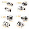 10PCS Air Line Connectors Euro Airline Hose Compressor Fittings 1/4"