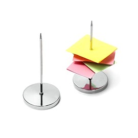 QWORK - Soporte para recibos de computadora, paquete de 8 unidades, para cheque de billetes, tenedor para restaurante, soporte de papel de barra recta, 5.5 pulgadas, color plateado