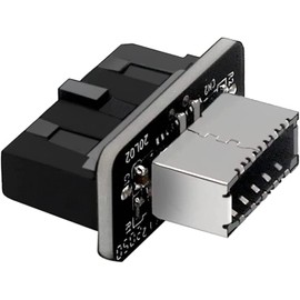 Sintech USB 3.0 20Pin Front Panel Adapter, Vertical USB 3.1 Type-E Key-A to USB 20Pin Header Converter for Type C Motherboard