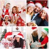 yayafunfun Christmas Hat with Glitter Sequins and Plush Edge for