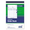 TOPS 46510 Sales Order Book, 5-9/16 x 7-15/16, Three-Part Carbonless,