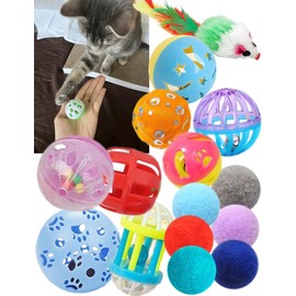 HEUHAI Cat Toys - 15 Diverse Cat-Themed Toys for Engaging and Stimulating Your Feline's Playful Instincts with Interactive and Self-Play Options