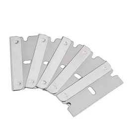 JAAGS Razor Blades, 100 Pack, Steel Safety Box Cutter Replacement Blades, Removes Paint and Decals, Cuts Boxes and Cords, Fits Most Utility Knives.