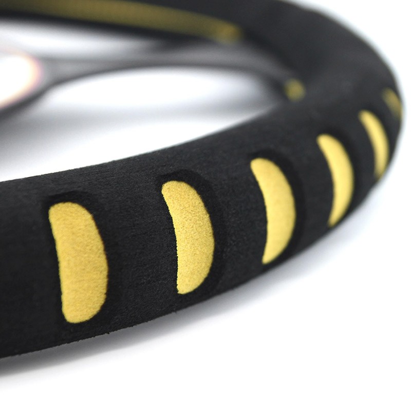 alca® Lenkradhülle - GELB - Lenkradabdeckung Lenkradschoner Softer Schaumstoff