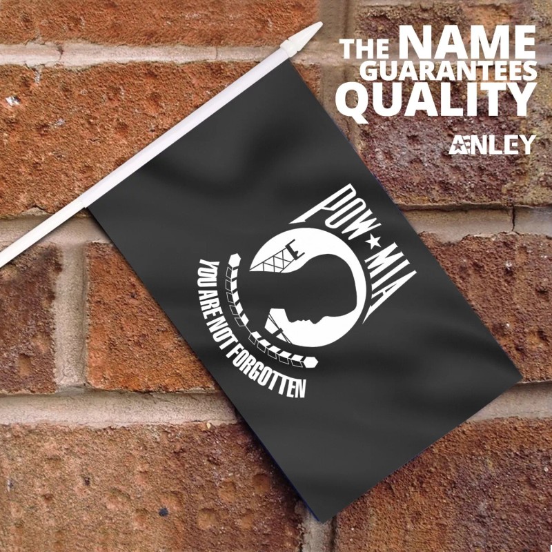 Anley Pow Mia Mini Flag 12 Pack - Hand Held