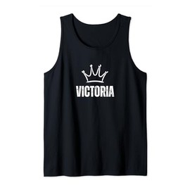 Victoria Queen Crown - Custom First Name Birthday #1 Winner Tank Top
