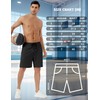 Aoyoting Men's Stretch Waist Casual Shorts-7" Quick Dry Running Athletic