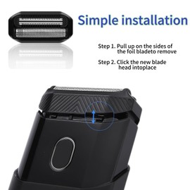 Replacement Foil Blade Compatible with MANSCAPED The Handyman，Foil Blades for Portable Men’s Travel Facial Hair Groomer(2Pack）