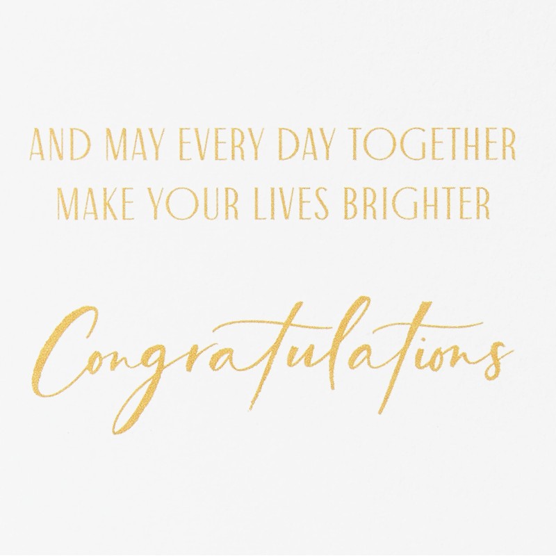 Papyrus Wedding Card (Make Your Lives Brighter)