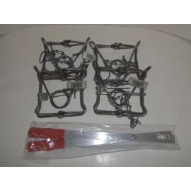 Duke / Funke Trap Tags & Supplies Trapping Package: 4 Duke 110 Body Grip Traps & Model 3 Body Grip Setter Nuisance