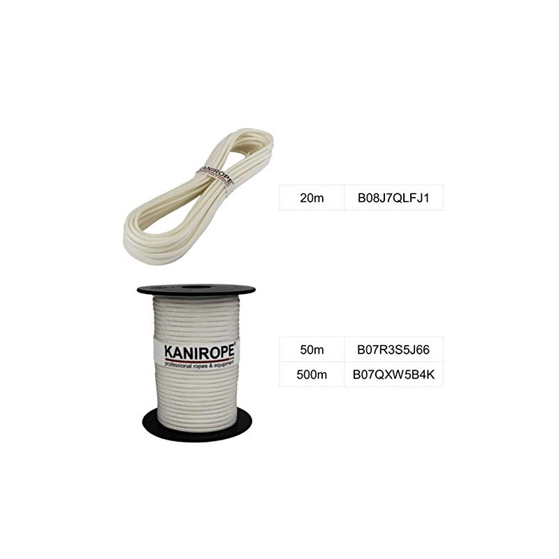Kanirope® XPRO Paracord Diameter 3.8 mm 50 m White 32-Way