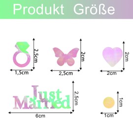 Tourima Just Married Confetti Wedding Decoration, Wedding Confetti Hearts Confetti Decoration, Wedding Decoration Table & Wedding Decoration Table Decoration, Mr & Mrs Wedding Decoration Gift